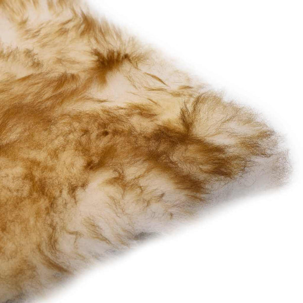vidaXL Seat Cushions 2 pcs. Brown Melange 40x40 cm Real Sheepskin