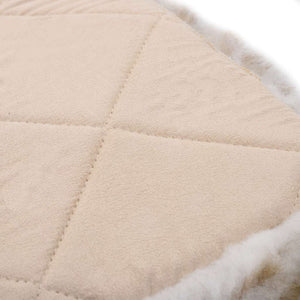 vidaXL Seat Cushions 2 pcs. Brown Melange 40x40 cm Real Sheepskin