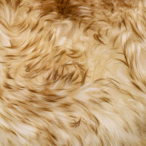 vidaXL Seat Cushions 2 pcs. Brown Melange 40x40 cm Real Sheepskin