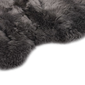 vidaXL Sheepskin Rug 60x180 cm Light Grey