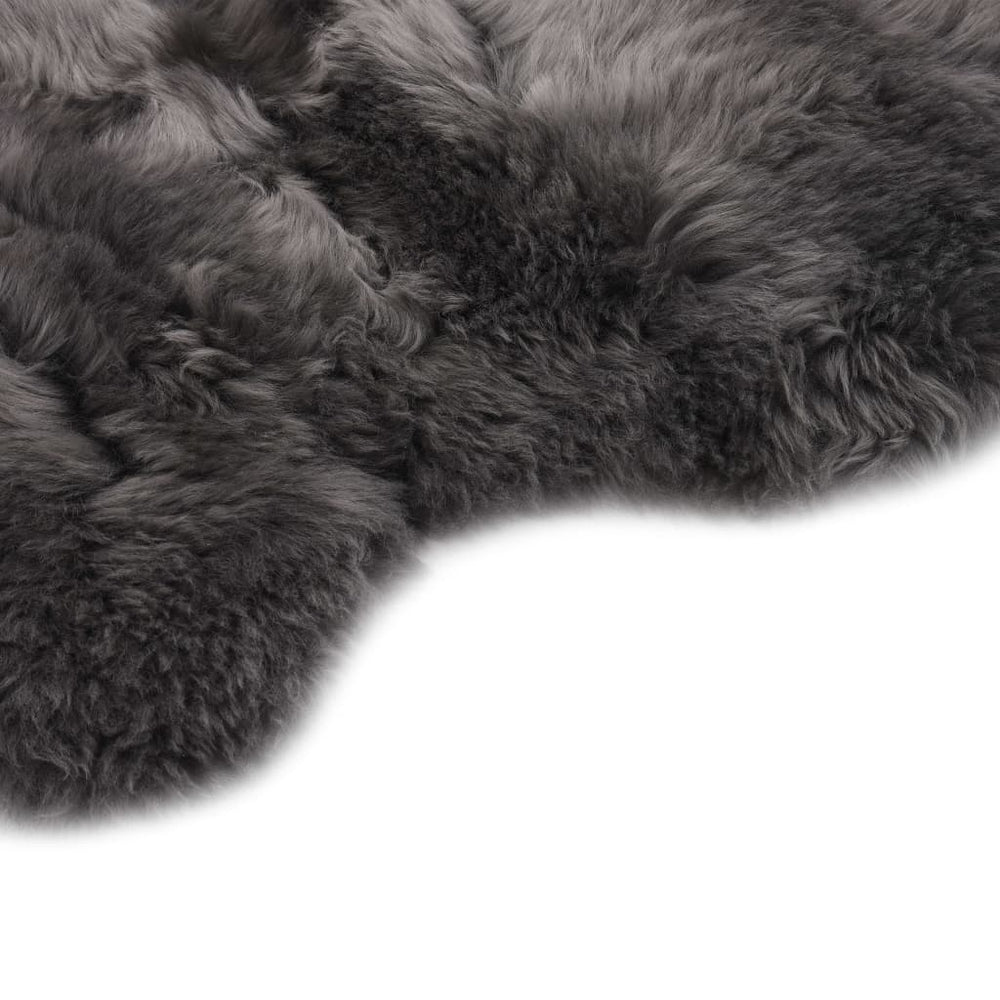 vidaXL Sheepskin Rug 60x180 cm Light Grey