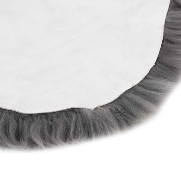 vidaXL Sheepskin Rug 60x180 cm Light Grey