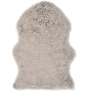 vidaXL Rug 60x90 cm Faux Sheepskin Light Gray
