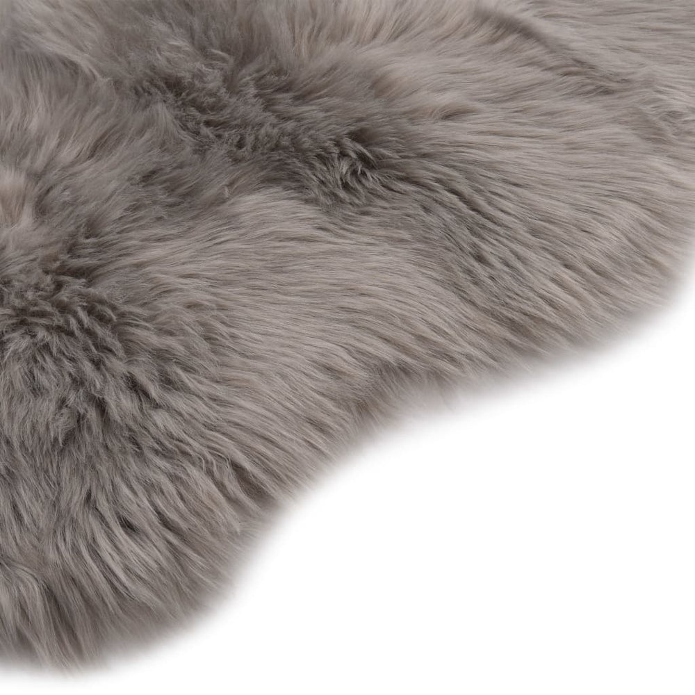 vidaXL Rug 60x90 cm Faux Sheepskin Light Gray
