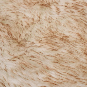vidaXL Rug 60x90 cm Faux Sheepskin Brown Melange