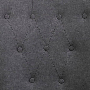 vidaXL Dining Chairs with Armrests 6 pcs Dark Grey Fabric