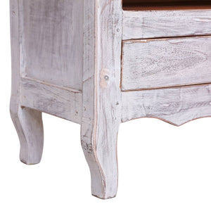 vidaXL TV Cabinet 120x30x40 cm White Solid Reclaimed Wood
