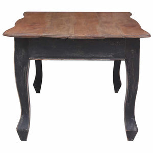 vidaXL Coffee Table Black 120 x 60 x 45 cm Solid Mahogany Wood