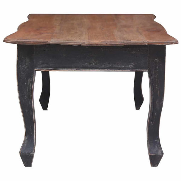 vidaXL Coffee Table Black 120 x 60 x 45 cm Solid Mahogany Wood