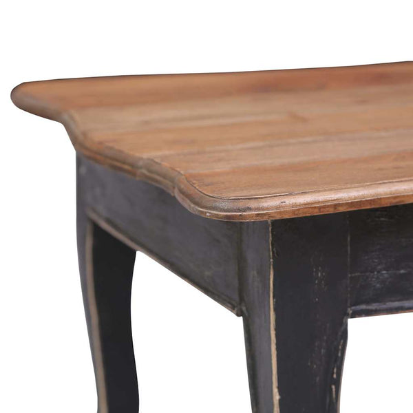 vidaXL Coffee Table Black 120 x 60 x 45 cm Solid Mahogany Wood