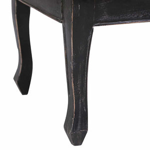 vidaXL Coffee Table Black 120 x 60 x 45 cm Solid Mahogany Wood
