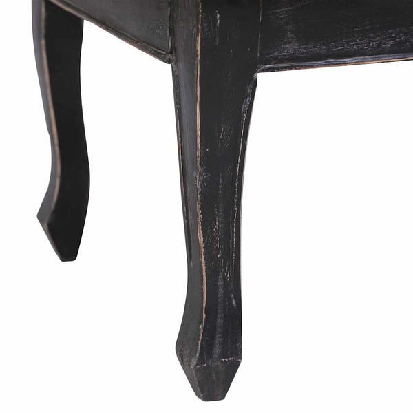 vidaXL Coffee Table Black 120 x 60 x 45 cm Solid Mahogany Wood