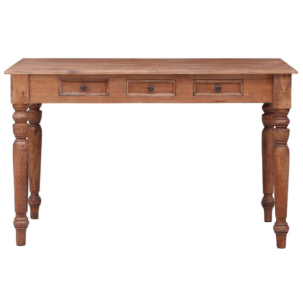 vidaXL Desk with Drawers 117x57x75 cm Solid Reclaimed Wood