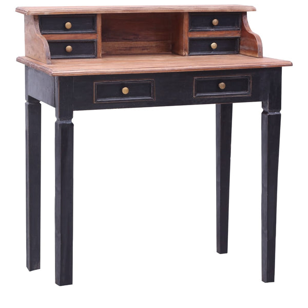 vidaXL Desk with Drawers 90x50x101 cm Solid Reclaimed Wood
