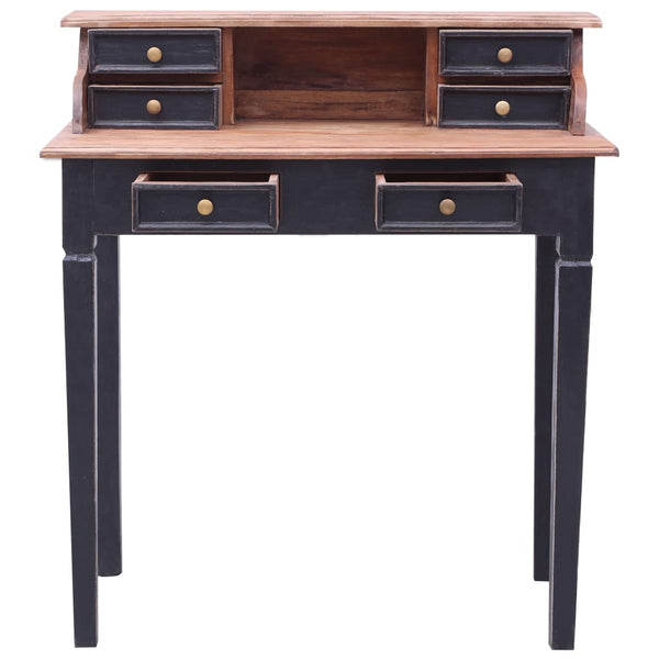 vidaXL Desk with Drawers 90x50x101 cm Solid Reclaimed Wood