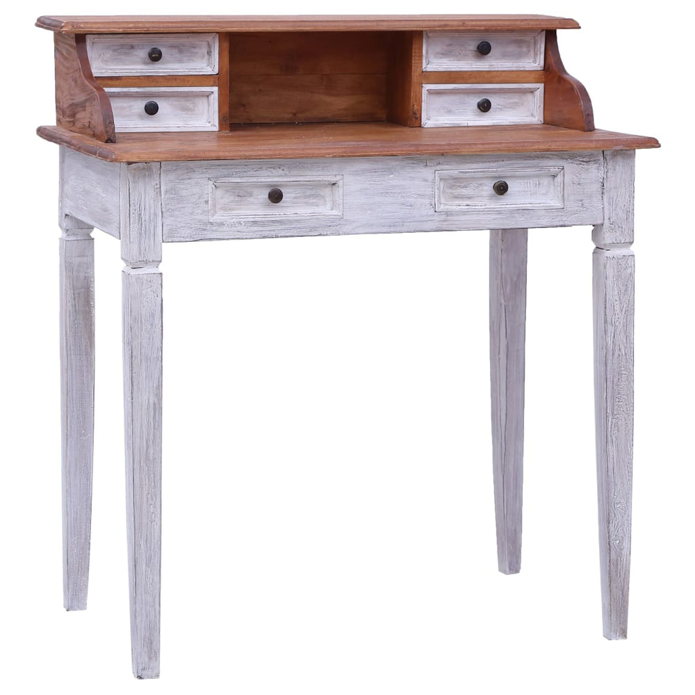 vidaXL Desk with Drawers 90x50x101 cm Solid Reclaimed Wood