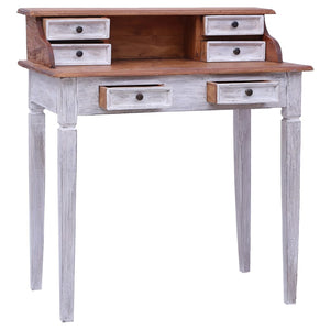 vidaXL Desk with Drawers 90x50x101 cm Solid Reclaimed Wood