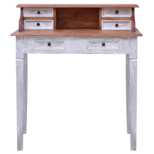 vidaXL Desk with Drawers 90x50x101 cm Solid Reclaimed Wood