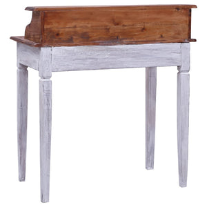 vidaXL Desk with Drawers 90x50x101 cm Solid Reclaimed Wood