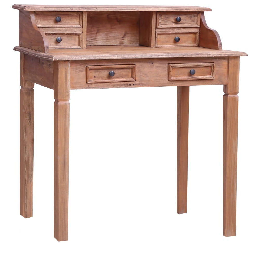 vidaXL Desk with Drawers 90x50x101 cm Solid Reclaimed Wood