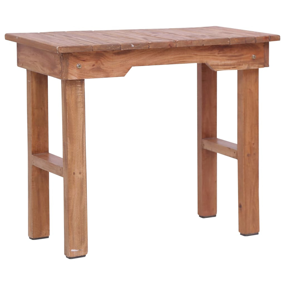 vidaXL Side Table 70 x 35 x 60 cm Solid Mahogany Wood