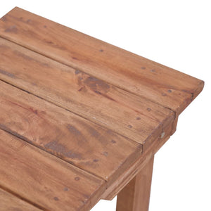 vidaXL Side Table 70 x 35 x 60 cm Solid Mahogany Wood