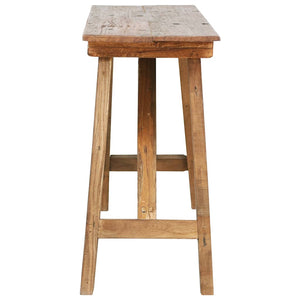 vidaXL Console Table 130x40x80 cm Solid Reclaimed Wood