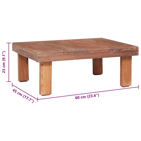 vidaXL Coffee Table 60x45x23 cm Solid Reclaimed Wood