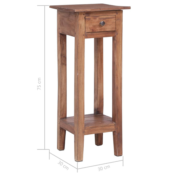 vidaXL Plant Stand 30x30x75 cm Solid Reclaimed Wood