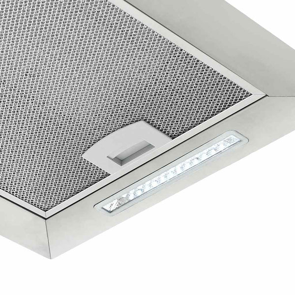 vidaXL Island Range Hood Touch Sensor LCD 37 cm Stainless Steel