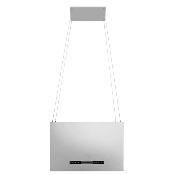 vidaXL Island Range Hood Touch Sensor LCD 55 cm Stainless Steel