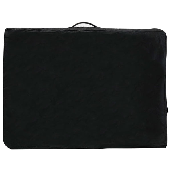 vidaXL 3-Zone Massage Table Wooden Frame Anthracite 186x68 cm