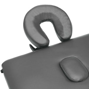 vidaXL 2-Zone Massage Table Aluminum Frame Anthracite 186x68 cm