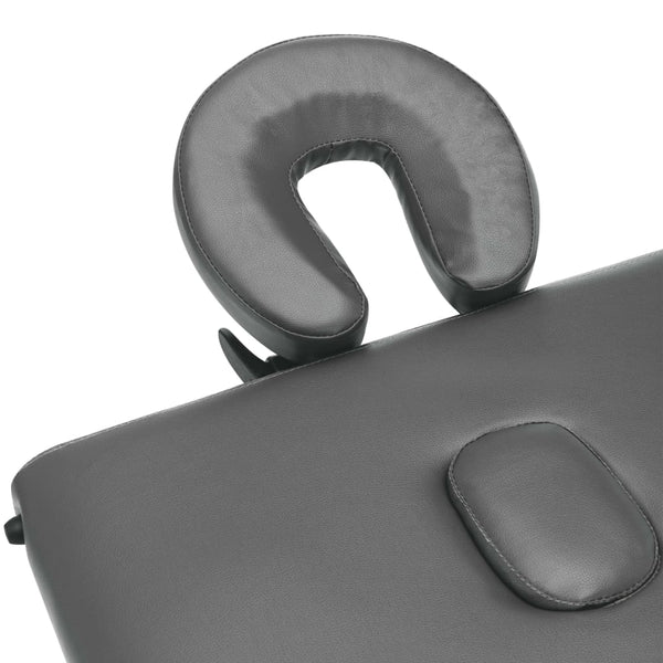 vidaXL 2-Zone Massage Table Aluminum Frame Anthracite 186x68 cm