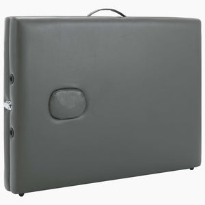 vidaXL 2-Zone Massage Table Aluminum Frame Anthracite 186x68 cm