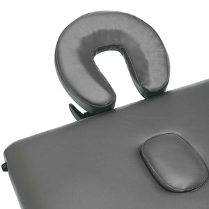 vidaXL 3-Zone Massage Table with Aluminum Frame Anthracite 186x68 cm