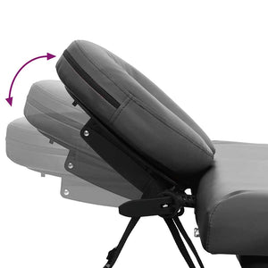 vidaXL 4-Zone Massage Table with Aluminum Frame Anthracite 186x68 cm