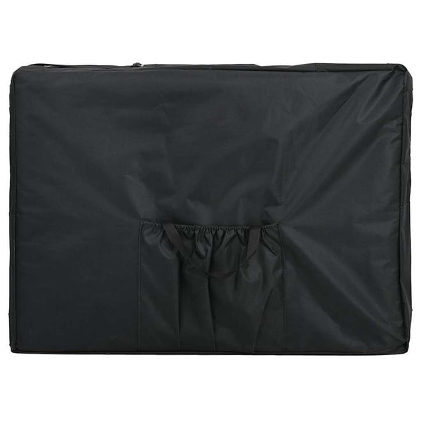 vidaXL 4-Zone Massage Table with Aluminum Frame Anthracite 186x68 cm