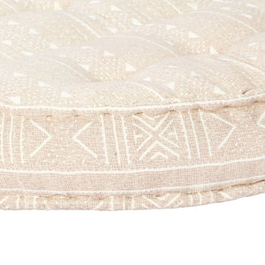 vidaXL Pouf 100x20 cm Beige Fabric