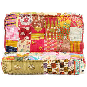 vidaXL Pouf 100x100x20 cm Patchwork Fabric