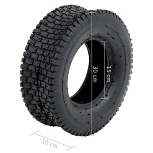 vidaXL Wheelbarrow Tyres 2 pcs. 13x5.00-6 4PR Rubber