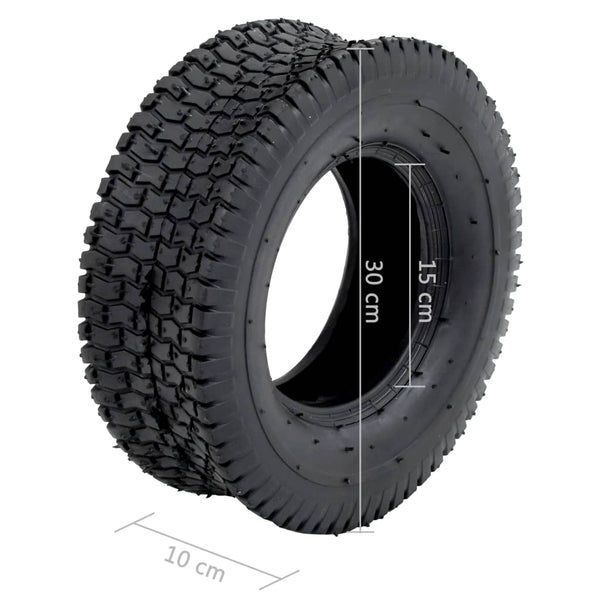 vidaXL Wheelbarrow Tyres 2 pcs. 13x5.00-6 4PR Rubber