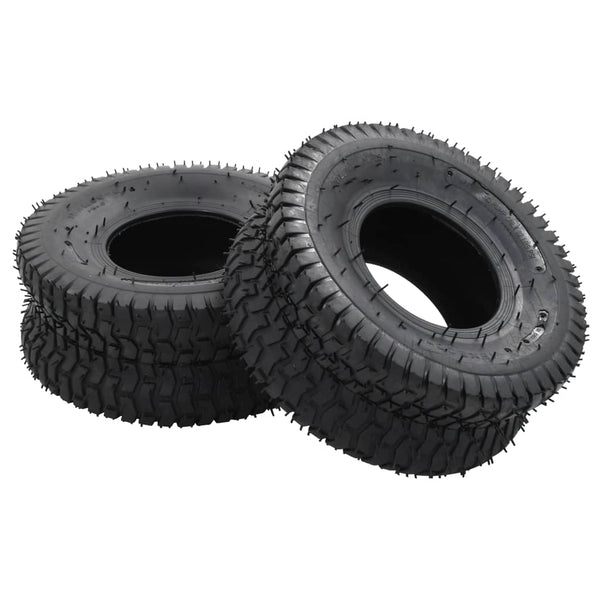 vidaXL Wheelbarrow Tyres 2 pcs. 15x6.00-6 4PR Rubber