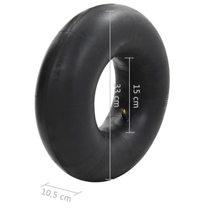 vidaXL Wheelbarrow Inner Tubes 2 pcs. 15x6.00-6 Rubber