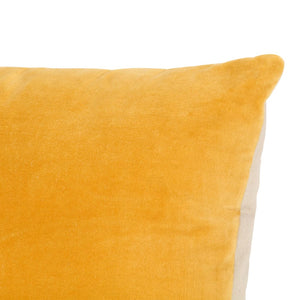 vidaXL Cotton Velvet Cushion 2 pcs. 45×45 cm Yellow