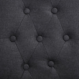 vidaXL Dining Chairs 6 pcs Dark Grey Fabric
