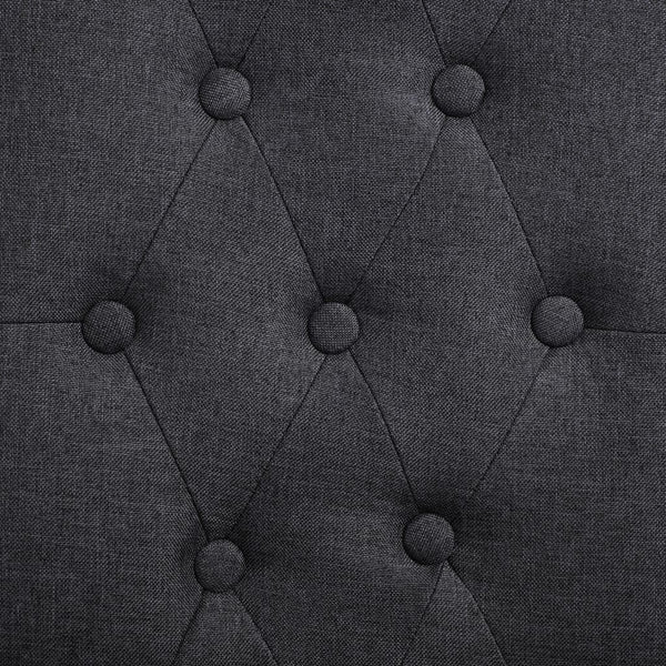 vidaXL Dining Chairs 6 pcs Dark Grey Fabric