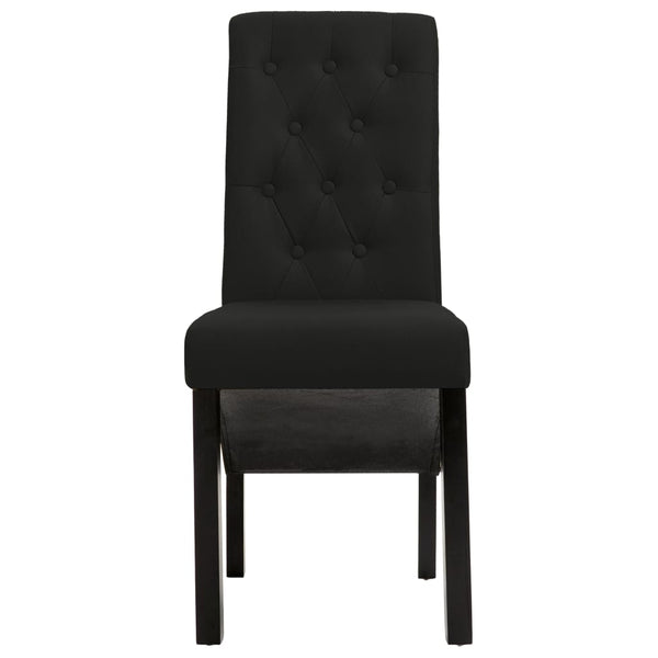 vidaXL Dining Chairs 6 pcs Black Fabric