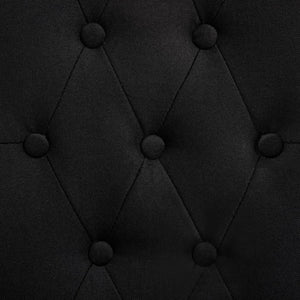 vidaXL Dining Chairs 6 pcs Black Fabric