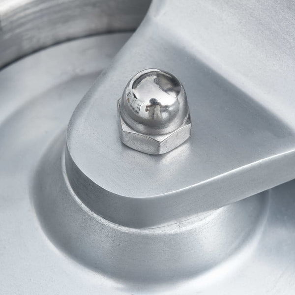 vidaXL Hamburger Press with 500 Wax Papers Aluminum 10 cm